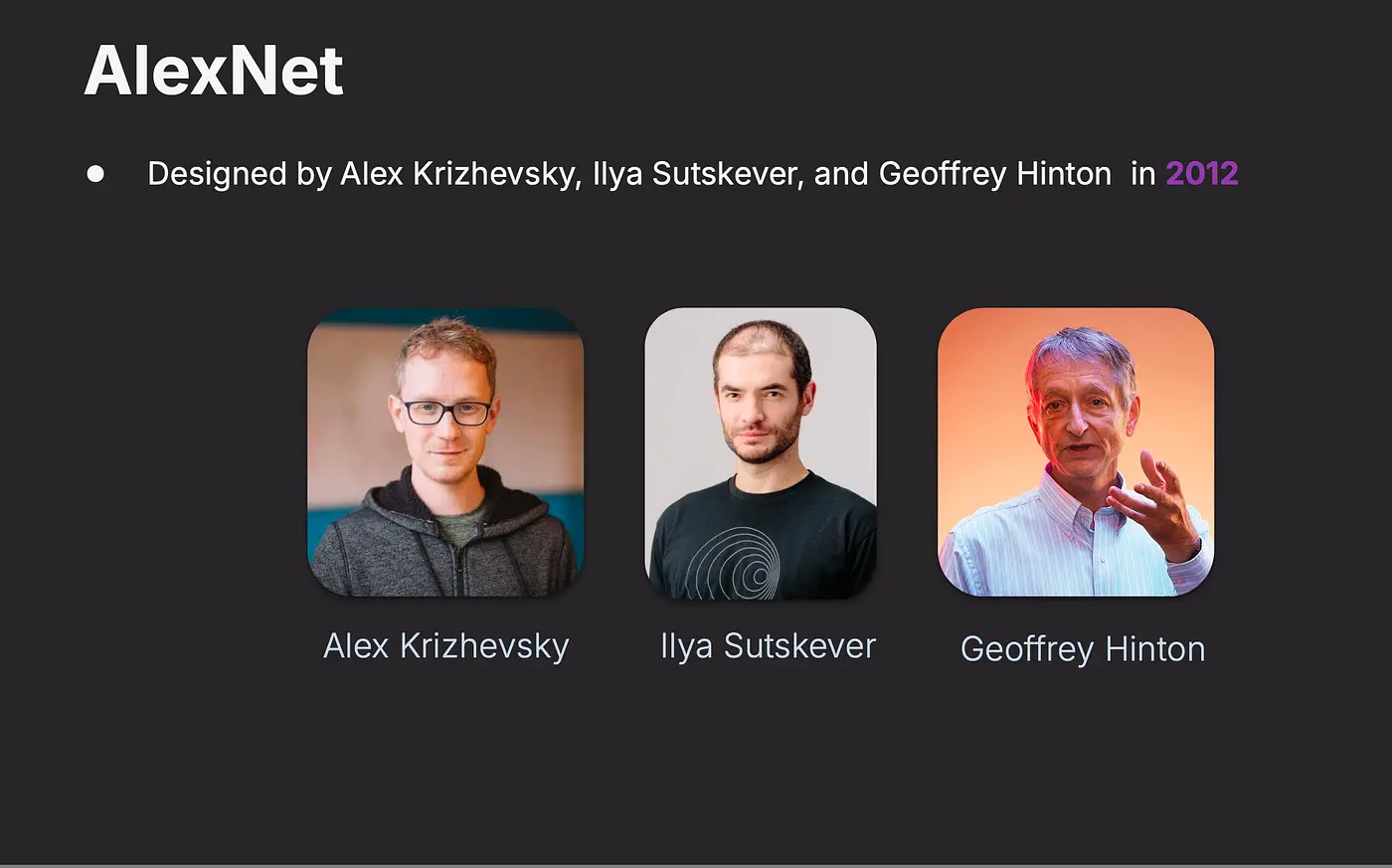 Alex Krizhevsky AlexNet