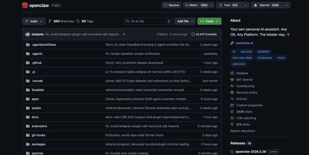 openclaw/openclaw: Your own personal AI assistant. Any OS. Any Platform. The lobster way. 🦞
