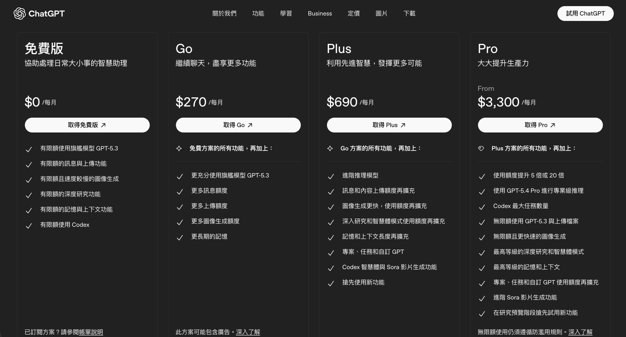 ChatGPT 2026 年 Business 方案資料安全設定介面