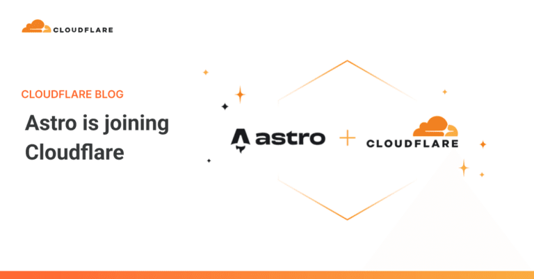 Cloudflare 收購 Astro 框架官方公告圖