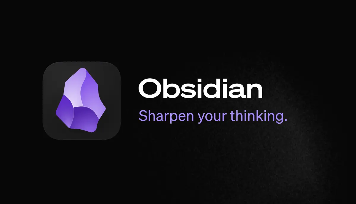 Obsidian 筆記軟體官方圖片，local-first 的 Markdown AI 第二大腦知識管理工具