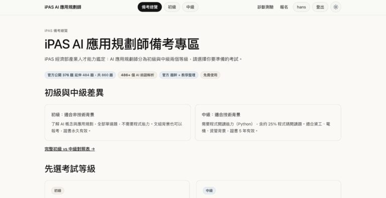 iPAS AI 應用規劃師怎麼準備？只靠刷題不如有效率學習