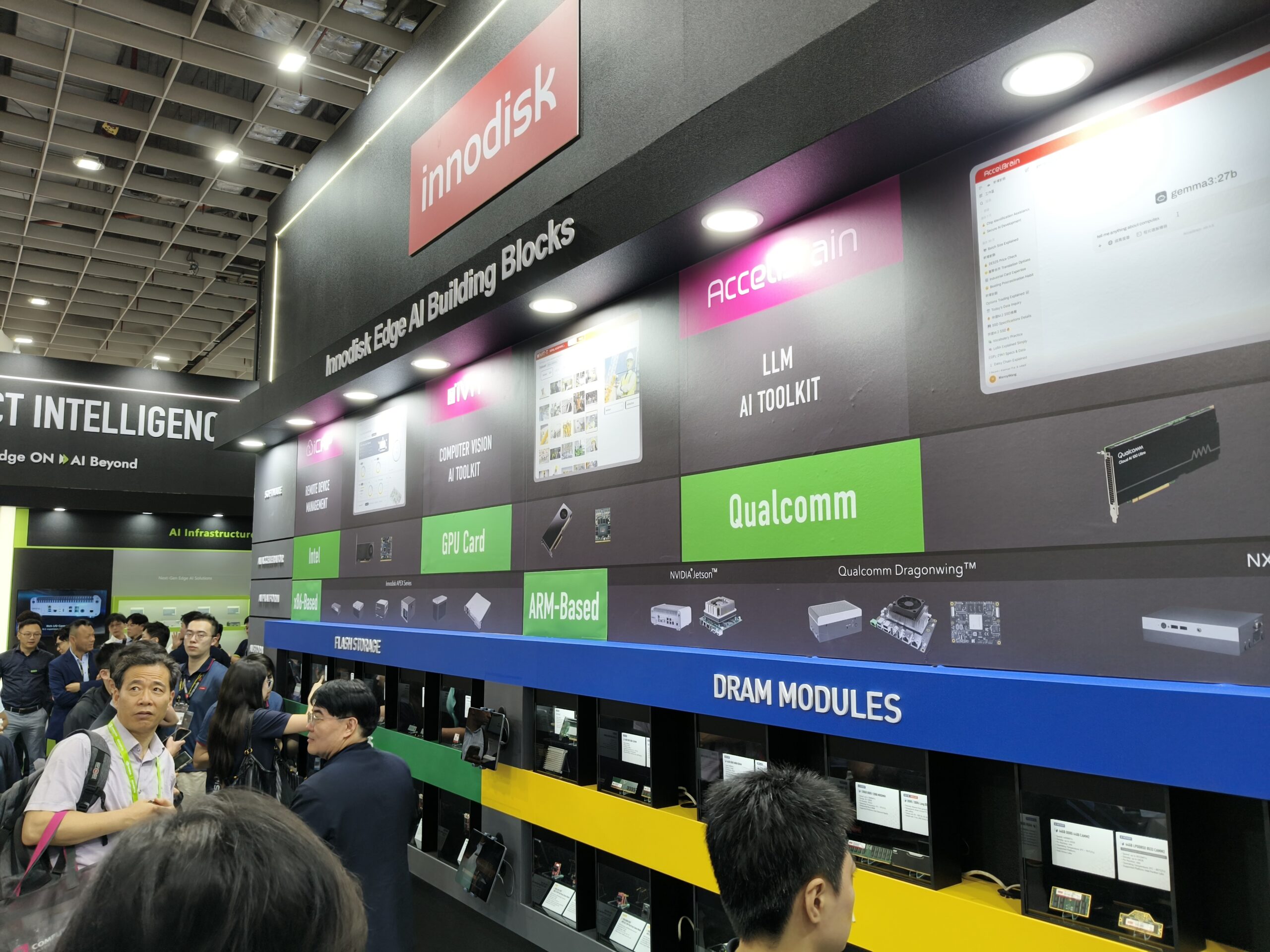 COMPUTEX 2026 宜鼎 innodisk 展位設計，南港展覽館一館一樓現場 2
