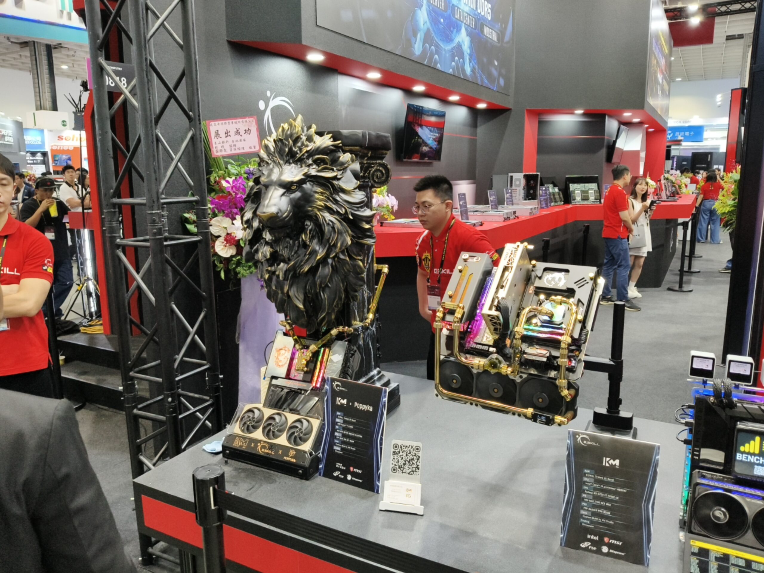 COMPUTEX 2026 芝奇 G.SKILL 展位設計，南港展覽館一館一樓現場 3