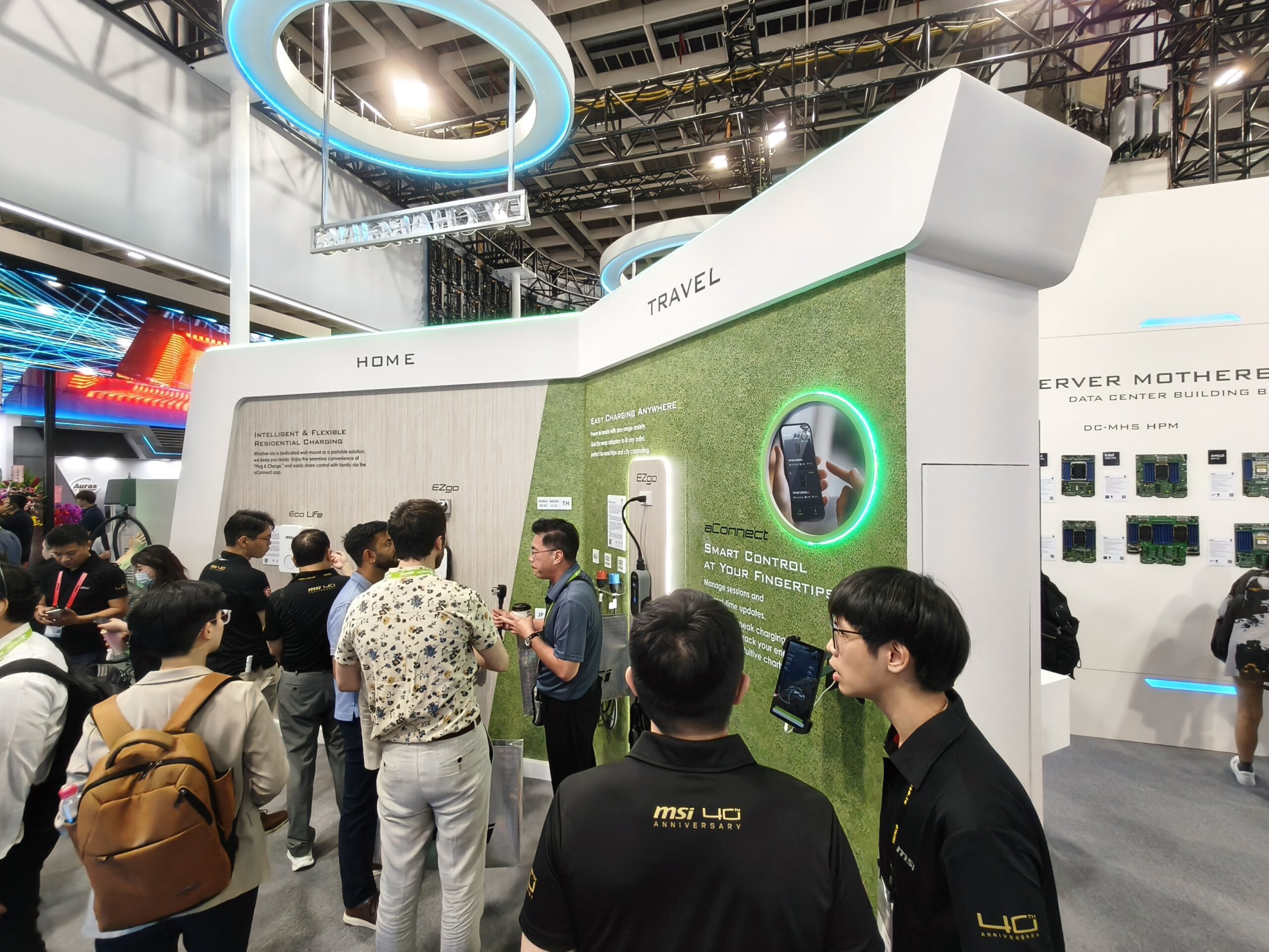 COMPUTEX 2026 微星 MSI 展位設計，南港展覽館一館一樓現場 2