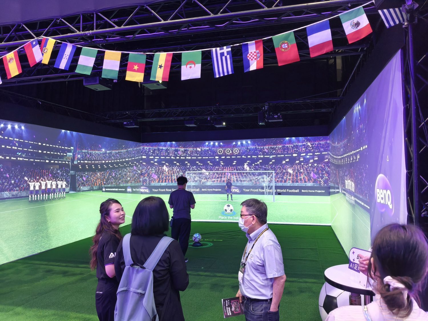 COMPUTEX 2026 佳世達 BenQ 展位設計，南港展覽館一館四樓現場 3