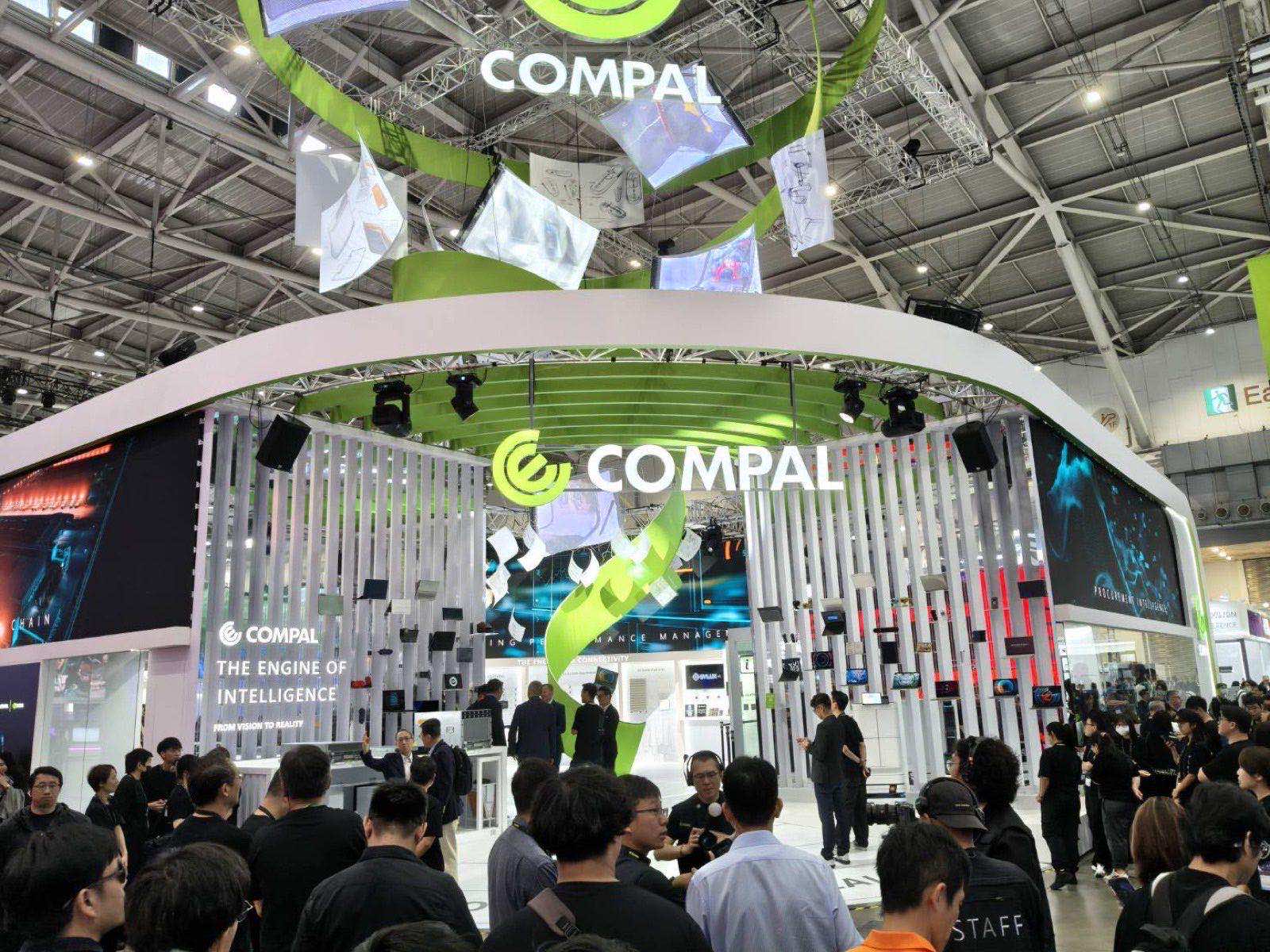 COMPUTEX 2026 仁寶 COMPAL 展位設計，南港展覽館一館四樓現場 2